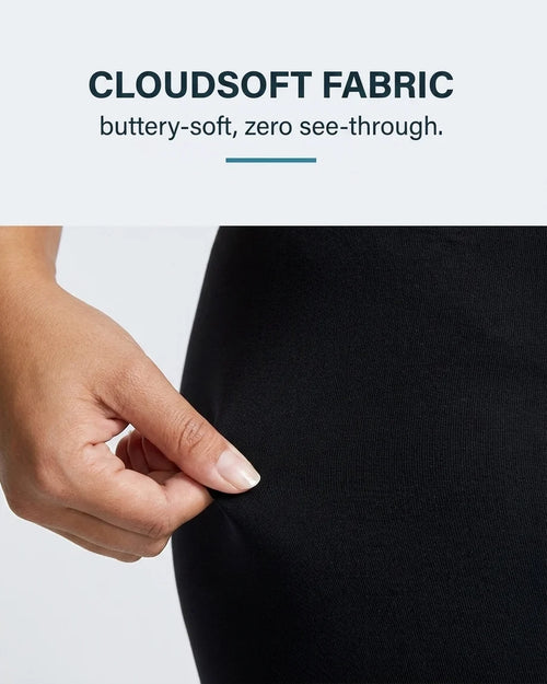 Curvana cloudsoft high waist capri feature cloudsoft fabric