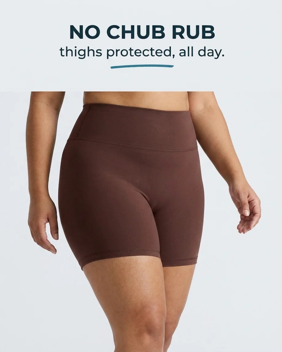 Curvana no seam biker shorts feature no chub rub