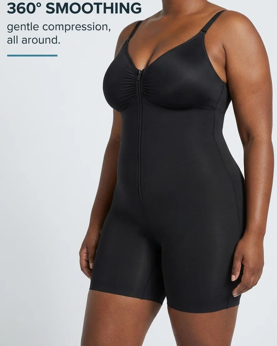 Curvana sculpt zip front bodysuit feature 360 smoothing