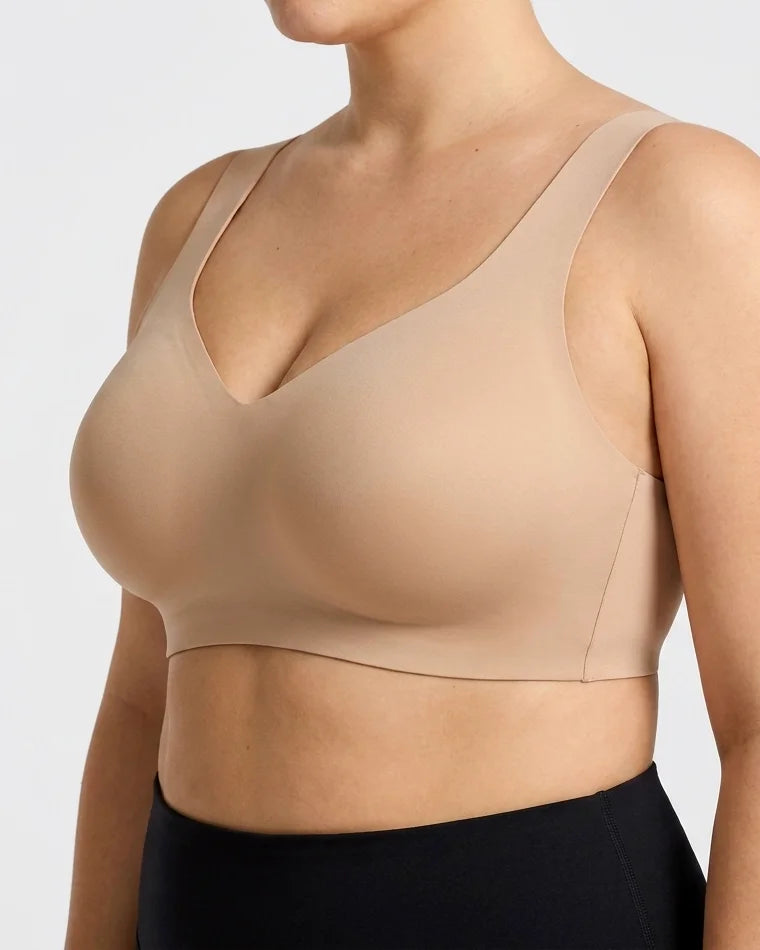 Curvana second skin jelly bra plus size nude hero
