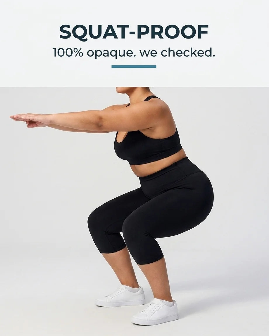Curvana tummy control capri legging feature squat proof