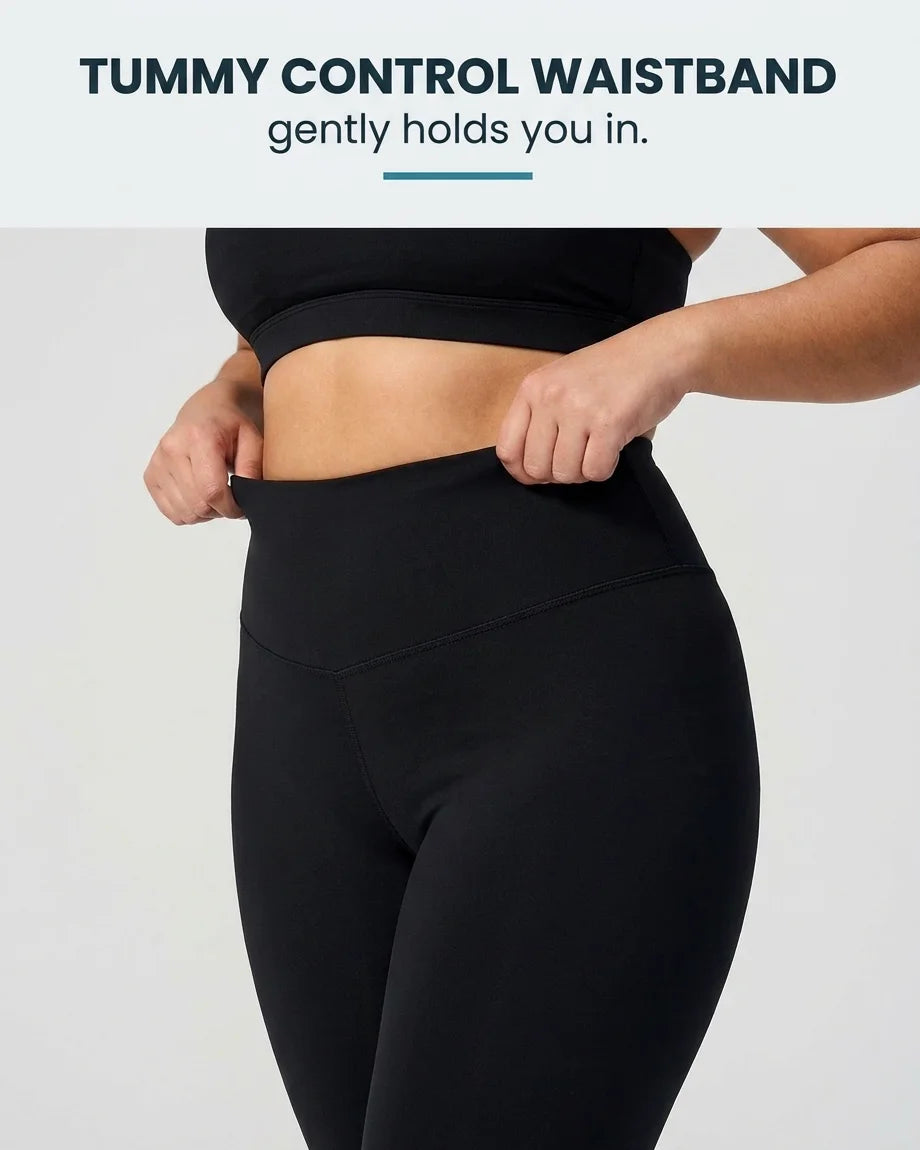 Curvana tummy control capri legging feature tummy control waistband